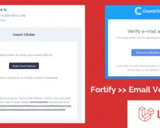 Email Verification using Laravel Fortify