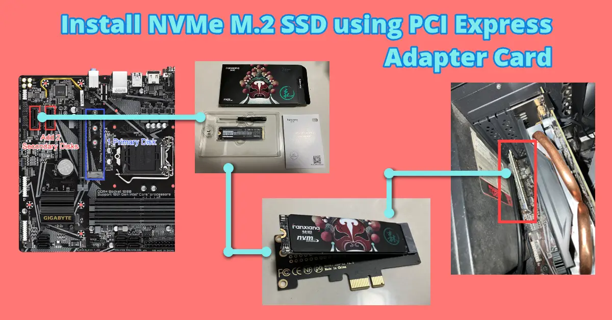Install NVMe M.2 SSD using PCI Express Adapter Card